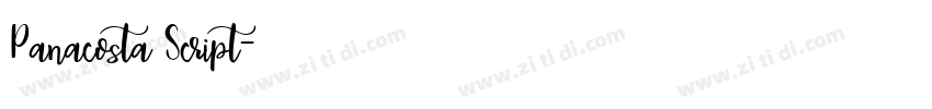 Panacosta Script字体转换 Panacosta Script字体转换